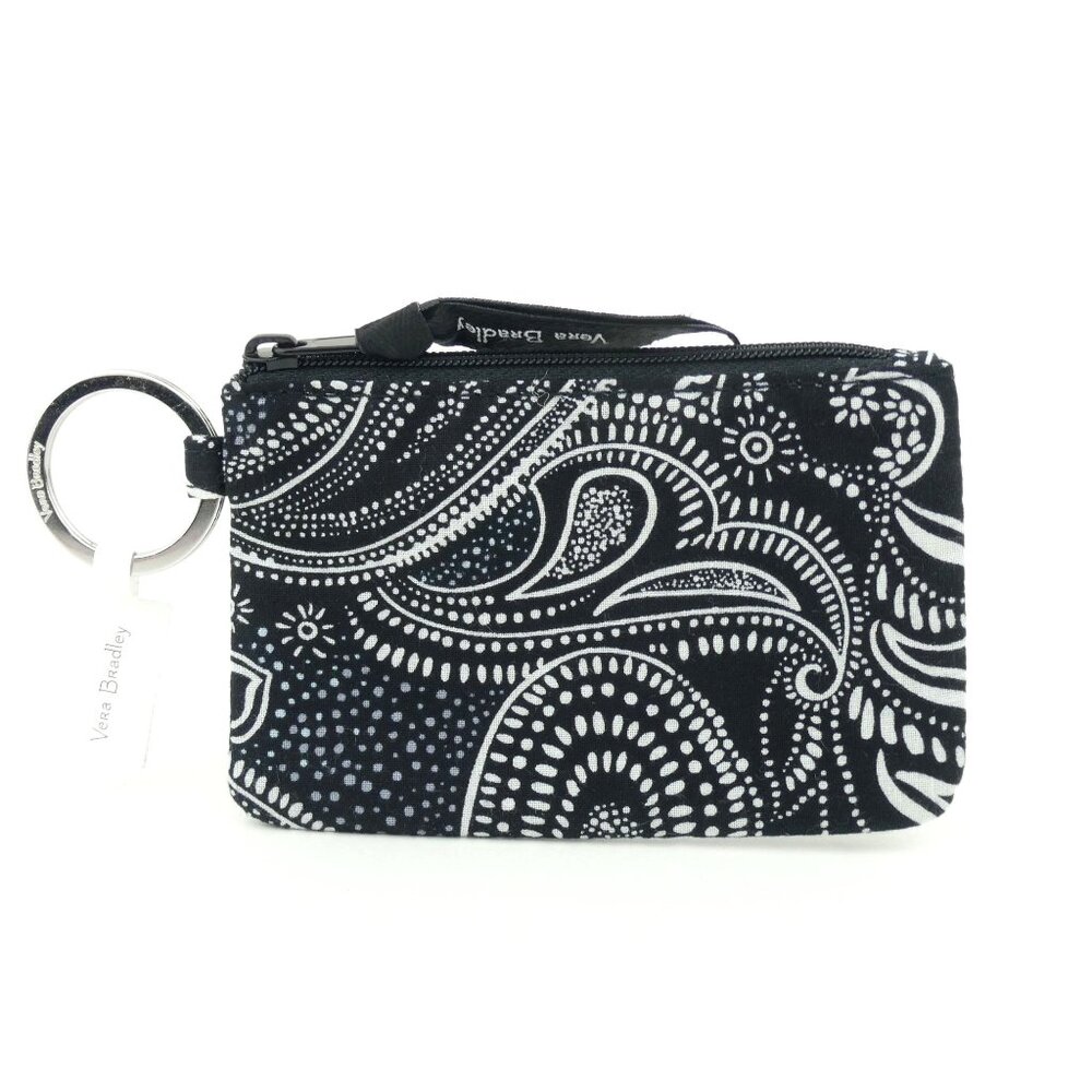 Vera Bradley Stellar Paisley Cotton Zip Id Case NWT